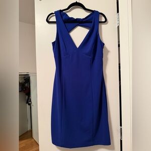 Vince Camuto Women's Royal Blue Sleeveless Shift Dress Size 12